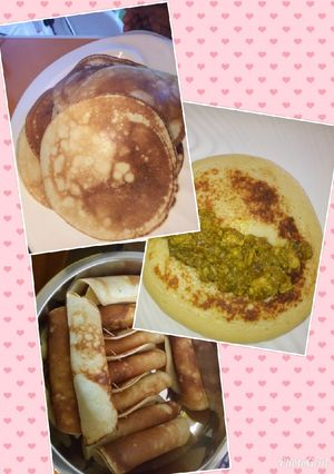 A picture of Stuff pancake with sardine sauce(Xubeedat Cuisine).