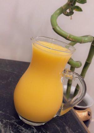 صورة لوصفة عصير مانجو بالثلج