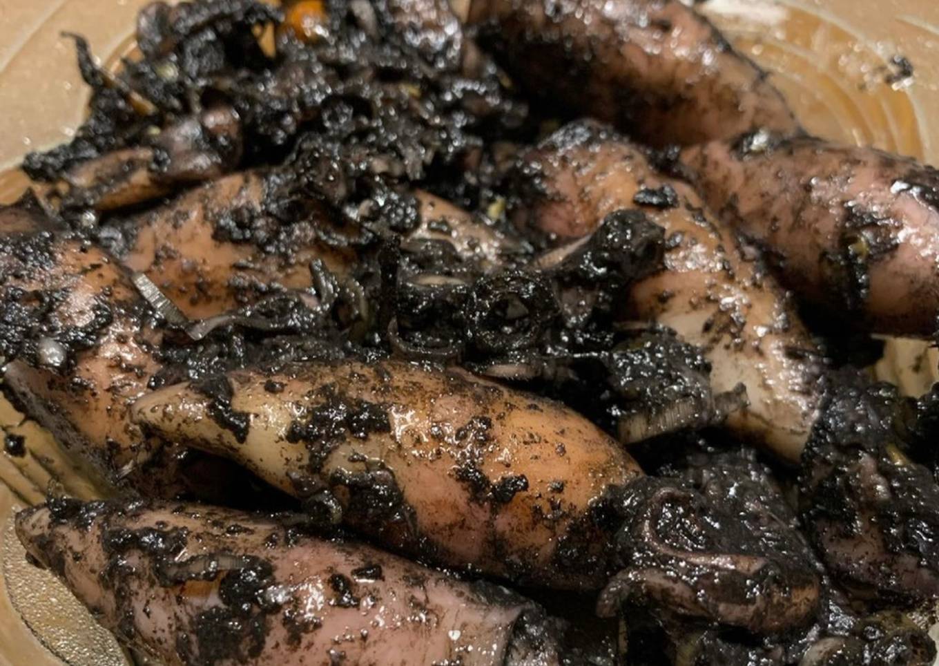 Cumi-cumi yang sedang tumbuh