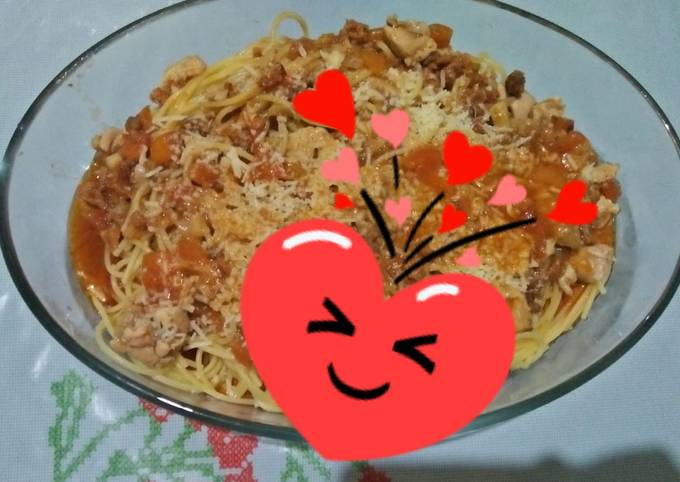 Anti Ribet, Bikin Spagheti Ayam Saus Bolognaise Untuk Jualan