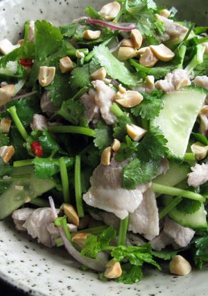 A picture of Blanched Pork Belly & Coriander Salad.