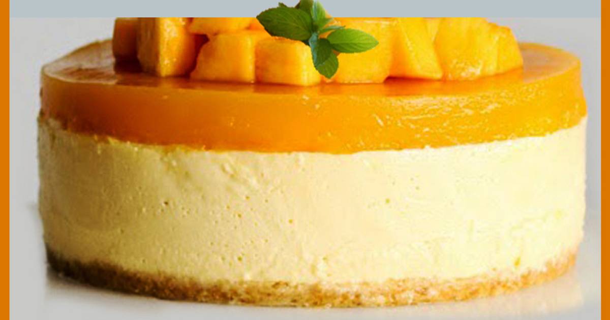 Mango Cream Cheese Cake Recipe by Lakshmi Sridharan Ph D Cookpad