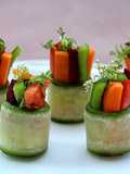 Raw Zucchini Greek Salad Makizushi