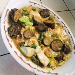 A picture of Vegetables in Coconut Milk and Squash Pureé (Filipino Ginataang Gulay with a Twist).