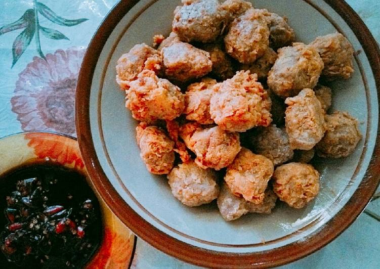 Bakso goreng tepung