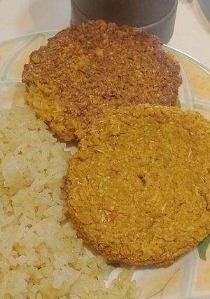 Una foto de Hamburguesas de zanahoria y garbanzos