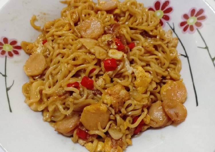 Resep Mie Goreng Nyemek Simple~, Lezat