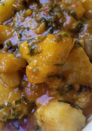 A picture of Sweet potato pottage.