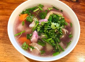 Hình của món Canh rau củ hầm chân giò.