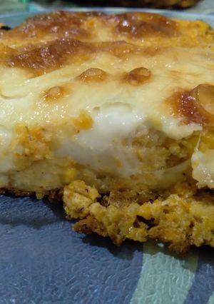 Una foto de Pastel de calabaza y choclo