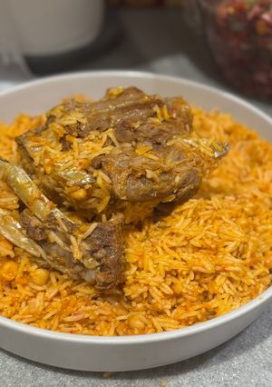 صورة لوصفة رز بخاري 🍚🥕
