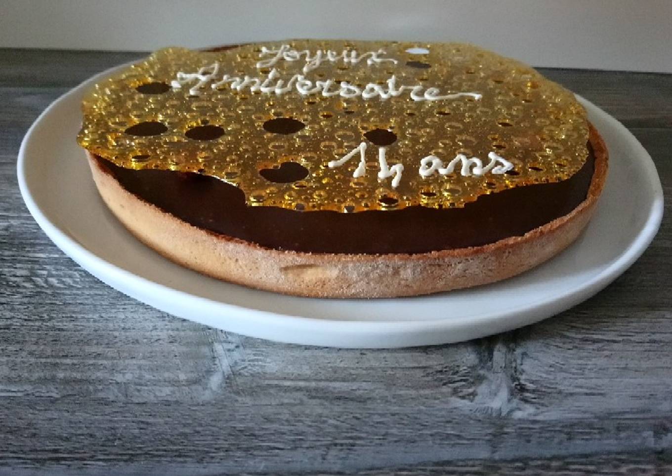 Tarte chocolat caramel beurre salé