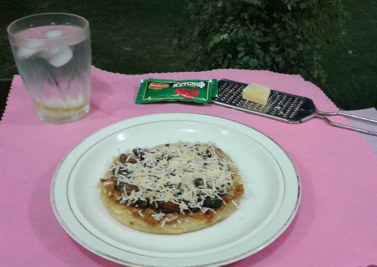 Cara Gampang Membuat Canai Pizza, Enak