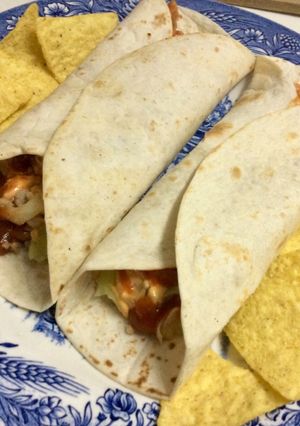 Una foto de Fajitas de carne picada 🌮🌶 🇲🇽