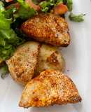 Papitas asadas con queso parmesano
