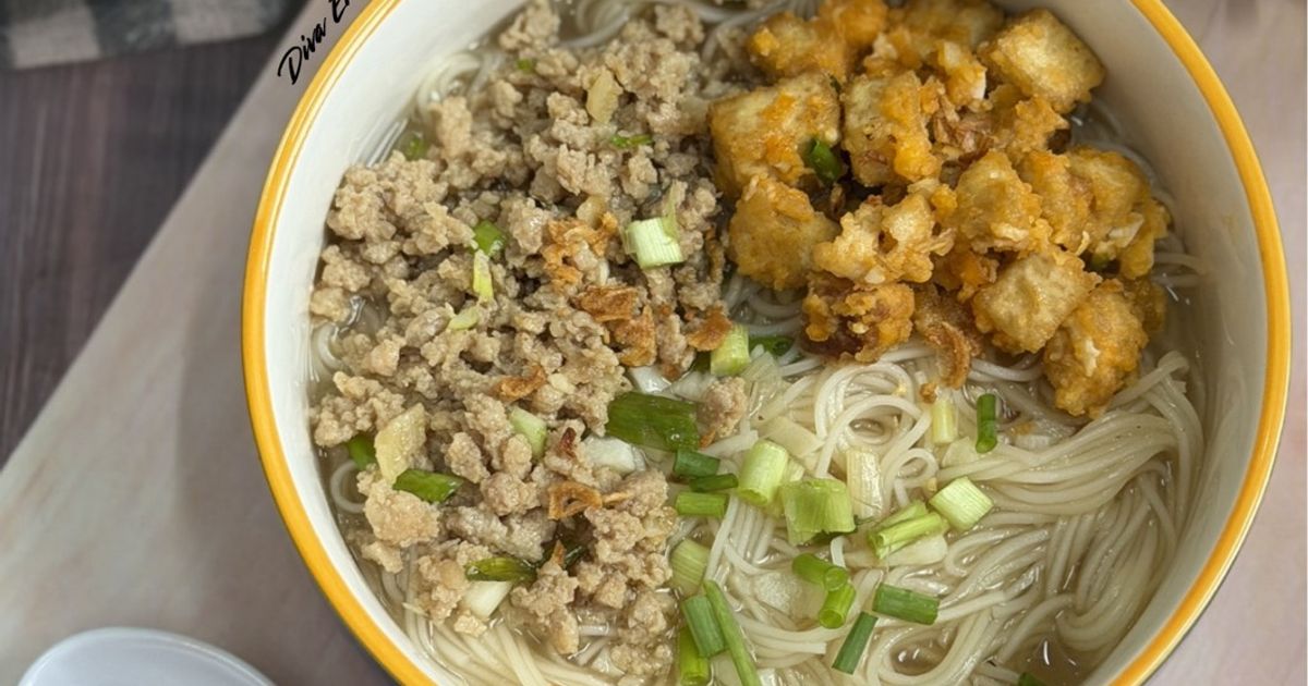 Misoa Ayam Giling Tahu Goreng Telur Asin