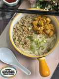 Misoa Ayam Giling Tahu Goreng Telur Asin