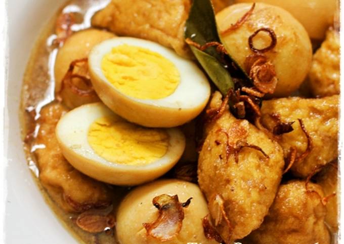 Resep Semur Telur Andtahu Hemat Nikmattt Oleh Tintin Rayner Cookpad