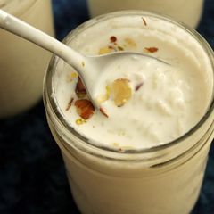 A picture of Kheer with gur.