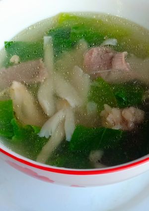 Foto resep Sop Jamur Sawi