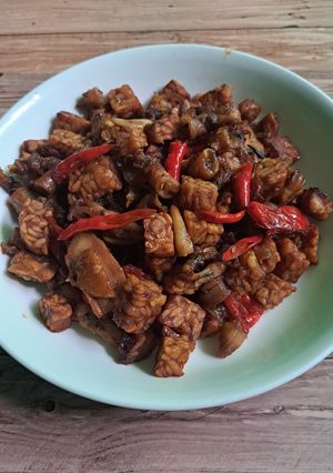 Foto resep Tumis Cumi Asin Tempe