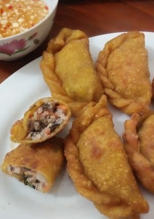 Hình của món Bánh gối nhà làm.