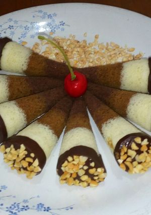 Foto resep Bolu Kukus Cornetto 🍦