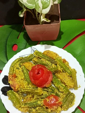 Recipe Dherosh Sorshe Poshto (Bhindi mustard Poppy seeds paste) which So Delicious