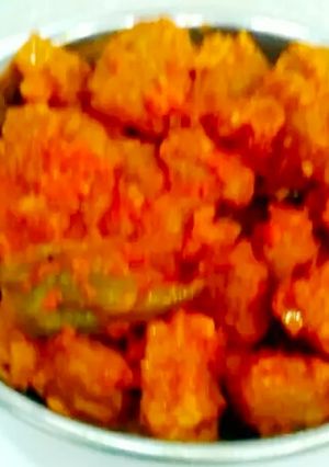 A picture of Soyabean Masala Chunks.