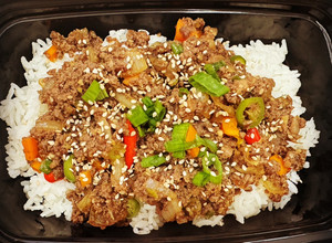 A picture of Korean Ground Beef Bulgogi.