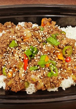 A picture of Korean Ground Beef Bulgogi.