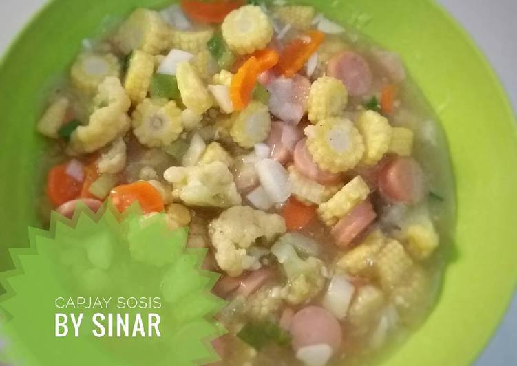 Resep Capjay sosis janten yang nikmat