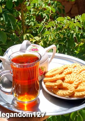 عکسی از دستور چای زعفرانی
