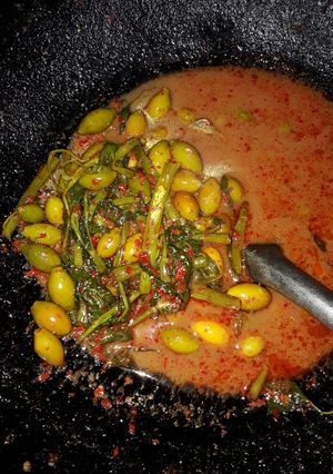 Foto resep Tumis kangkung melinjo muda pedas