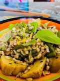Orzo con carciofini e funghetti sott’olio