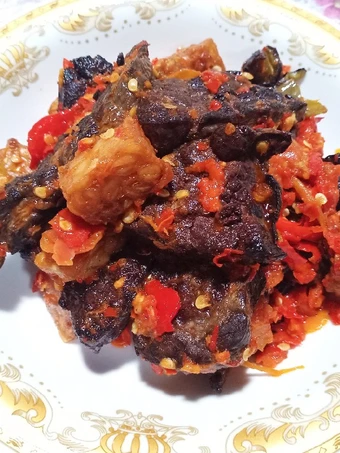 Langkah Gampang Membuat Resep Sambal paru sapi + tempe yang Lezat Sekali Anti Ribet, Menggugah Selera