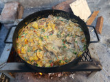 Cuadril con papas a la crema al disco!