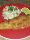 Pescado en tempura