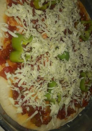 صورة لوصفة بيتزا 😋