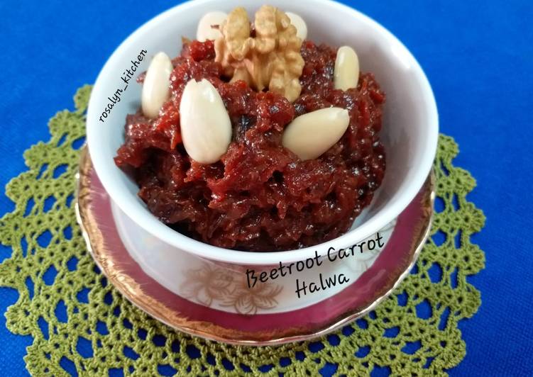 Steps to Prepare Favorite Beetroot Carrot Halwa