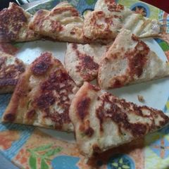 A picture of Bajra,Jowar,Sama mix uttapam.