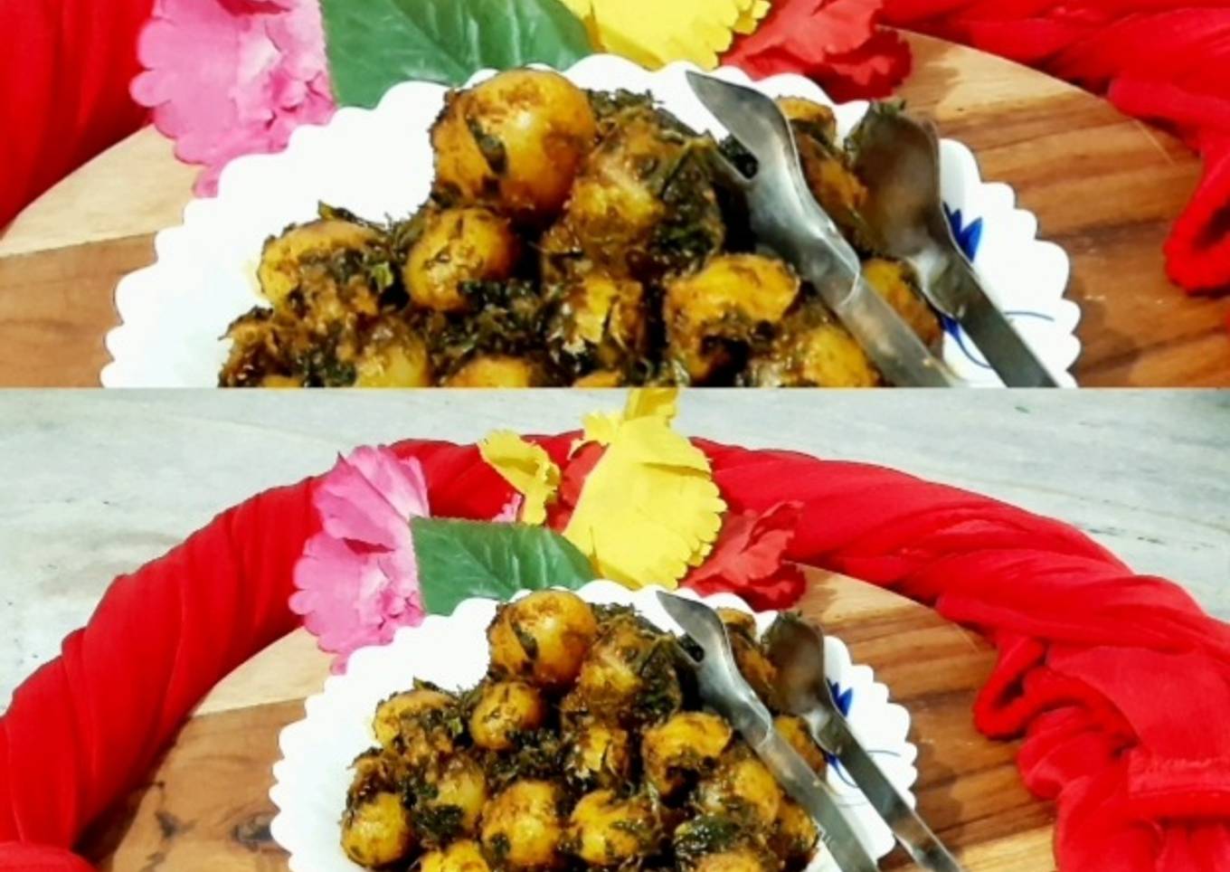 Methi With Baby Potato