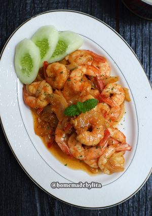 Foto resep Udang tumis mentega #homemadebylita