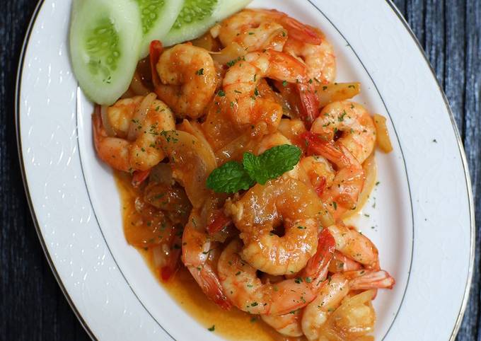 Panduan Memasak Resep Udang tumis mentega #homemadebylita