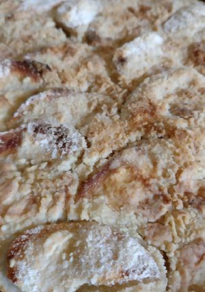 Una foto de Crumble de manzana superfácil