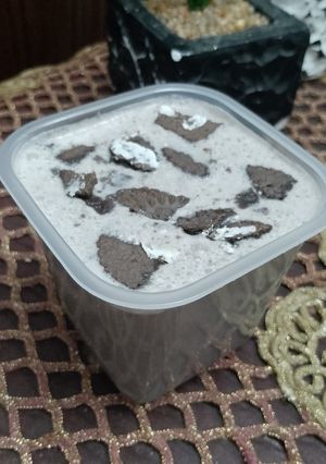 صورة لوصفة سموثي أو سموذي البسكويت والزبادي