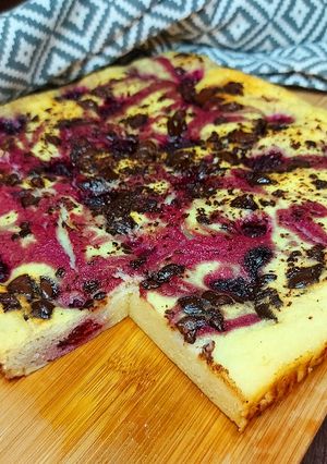 Diétás szedres tejpite recept fotója