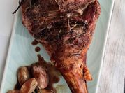 Una foto de pierna de cabrito