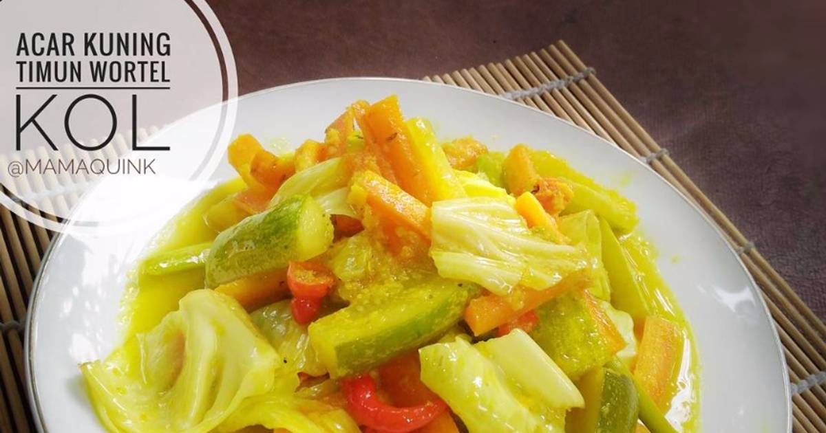 Resep Acar Kuning Timun Wortel Kol Oleh Mamaquink Cookpad