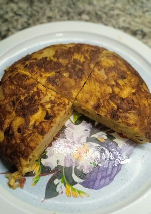 Una foto de Tortilla de papas laminadas